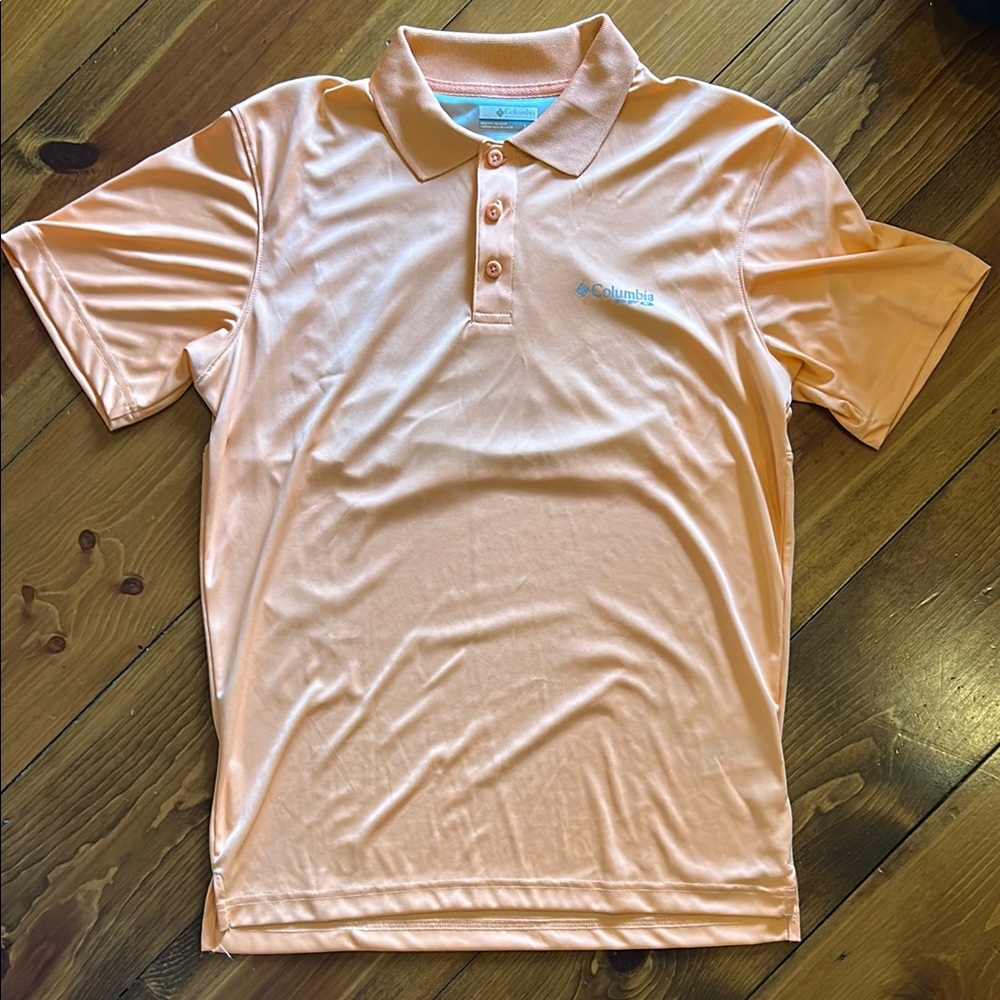 Columbia Men's Light Orange Polo Shirt